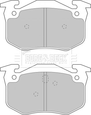 BORG & BECK stabdžių trinkelių rinkinys, diskinis stabdys BBP1401